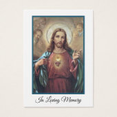 聖ハートイエズス葬儀記念聖札 (正面)