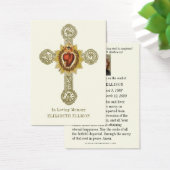 聖ハートイエズス葬祭記念祈りの言葉カード (デスク)