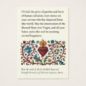 聖ハートカトリック葬儀祈りの言葉メモリアル (正面)