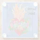 聖ハートガラスコアスターカラフルオリジナルアート ガラスコースター (裏面)