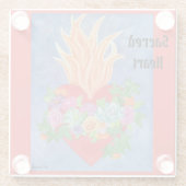 聖ハートガラスコアスターカラフルオリジナルアート ガラスコースター (裏面)