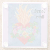 聖ハートガラスコアスターカラフルオリジナルアート ガラスコースター (裏面)