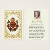 聖ハートバラ葬儀記念 (正面&裏面)