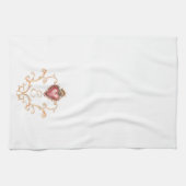 聖ハートバロック文字 キッチンタオル (横)