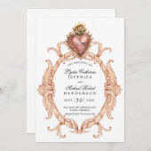 聖ハートバロ結婚ーク 招待状 (正面/裏面)