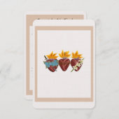 聖ハート祈りの言葉カード サンキューカード (正面/裏面)