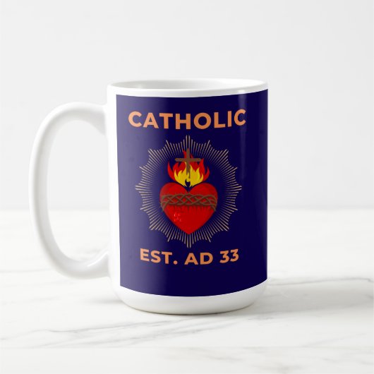 聖ハートAD 33カトリックMUG コーヒーマグカップ (左)