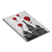 聖バジル大聖堂と赤い熱気球 ノートブック (右側)