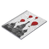 聖バジル大聖堂と赤い熱気球 ノートブック (左側)