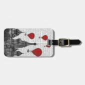 聖バジル大聖堂と赤い熱気球 ラゲッジタグ (正面横)