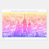 聖バジル大聖堂ミルサットカラベルラッピングパ ラッピングペーパーシート (正面3)