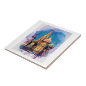 聖バジル大聖堂モスクワロシアスケッチ タイル (側面)