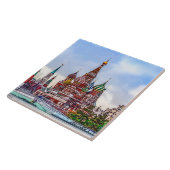 聖バジル大聖堂モスクワ、ロシア。 タイル (側面)