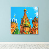 聖バジル大聖堂 キャンバスプリント (インサイチュ (ウッドフロア))