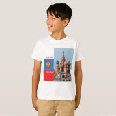 聖バジル大聖堂。ロシア Tシャツ (正面フル)
