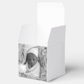 聖バプテスマエレガントシッモダンクハートベビー写真 フェイバーボックス (オープン)