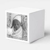 聖バプテスマエレガントシッモダンクハートベビー写真 フェイバーボックス (裏面サイド)