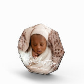 聖バプテモダンィエレガントスチックハートベビー フォトブロック (右)