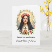 聖バラのリマ饗宴の日恵み水の色 カード (黄色い花)