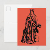 聖バルバラ 処女・殉教者 シーズンポストカード (正面/裏面)