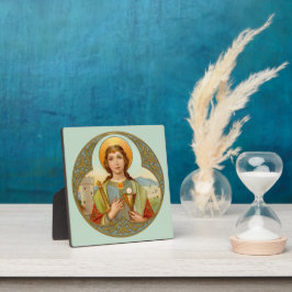 聖バルバラ (BK 001) 5.25"x5.25" 角形 フォトプラーク