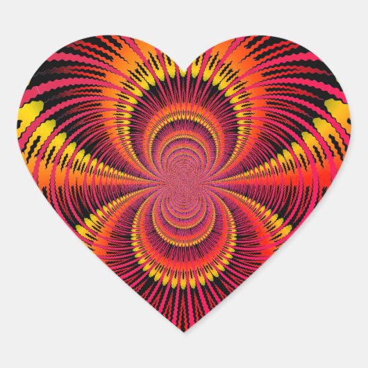 聖バレンタインデーはっきりした ハートシール (正面)