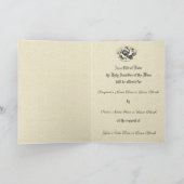 聖バレンタインデーを祭るカトリックの聖なるミサ カード (内部)