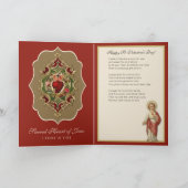 聖バレンタインデー宗教イエス祈りの言葉 カード (内部)