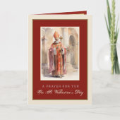 聖バレンタインデー宗教イエス祈りの言葉 カード (正面)