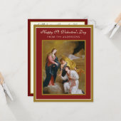 聖バレンタインデー宗教詩祈りの言葉カード カード (正面/裏面インサイチュ)