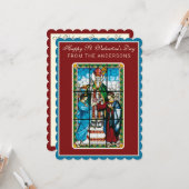 聖バレンタインデー宗教詩祈りの言葉  カード (正面/裏面インサイチュ)