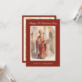 聖バレンタインデー宗教詩祈りの言葉 カード (正面/裏面インサイチュ)