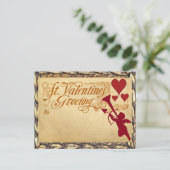 聖バレンタインデー挨拶カスタム シーズンポストカード (スタンド正面)