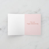 聖バレンタインデー聖書の聖句ヨハネ4 12 シーズンカード (内部)