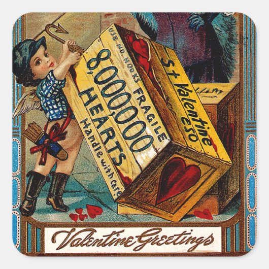 聖バレンタインデー スクエアシール (正面)