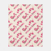 聖バレンタインデー。 フリースブランケット (正面)