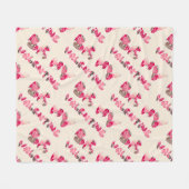 聖バレンタインデー。 フリースブランケット (正面(横))