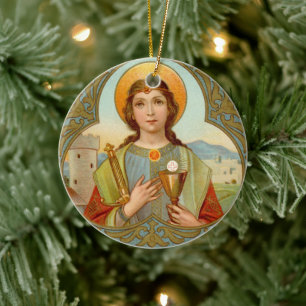 聖バーバラの二重像 (BK 001) セラミックオーナメント