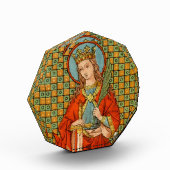 聖バーバラ (JP 01) 八角形のペーパーウェイト フォトブロック (左)