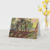 聖パウル病院と庭園（せいパウルびょういんとていえん）by ヴィンセント・ヴァン・ゴッホ カード (黄色い花)