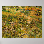 聖パウル病院の庭の草原（Vincent van Gogh） ポスター (正面)