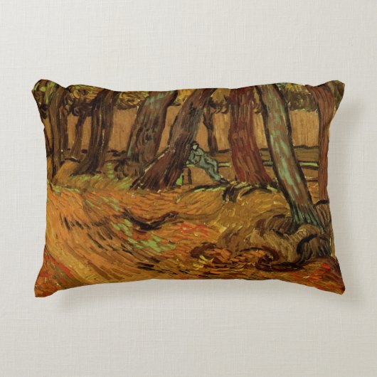 聖パウル病院の庭　ヴィンセント・ヴァン・ゴッホ アクセントクッション (正面)