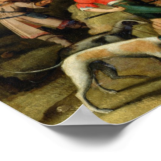 聖パウロは回心の後、ダマスカスへと導いた ポスター (角)