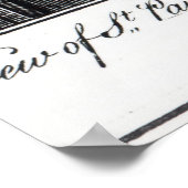 聖パウロ十字架の眺め ポスター (角)