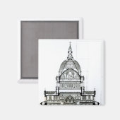 聖パウロ大聖堂の断面 マグネット (正面/裏面)