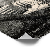 聖パウロ大聖堂ローマ1823年火災 ポスター (角)