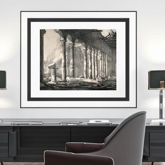 聖パウロ大聖堂ローマ1823年火災 ポスター