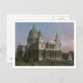 聖パウロ大聖堂1754年(キャンバス上の油) ポストカード (正面/裏面)