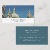 聖パウロ大聖堂、キリスト教、宗教 名刺 (正面/裏面)