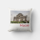聖パウロ教会のマカオ廃墟中国土産 クッション (正面)